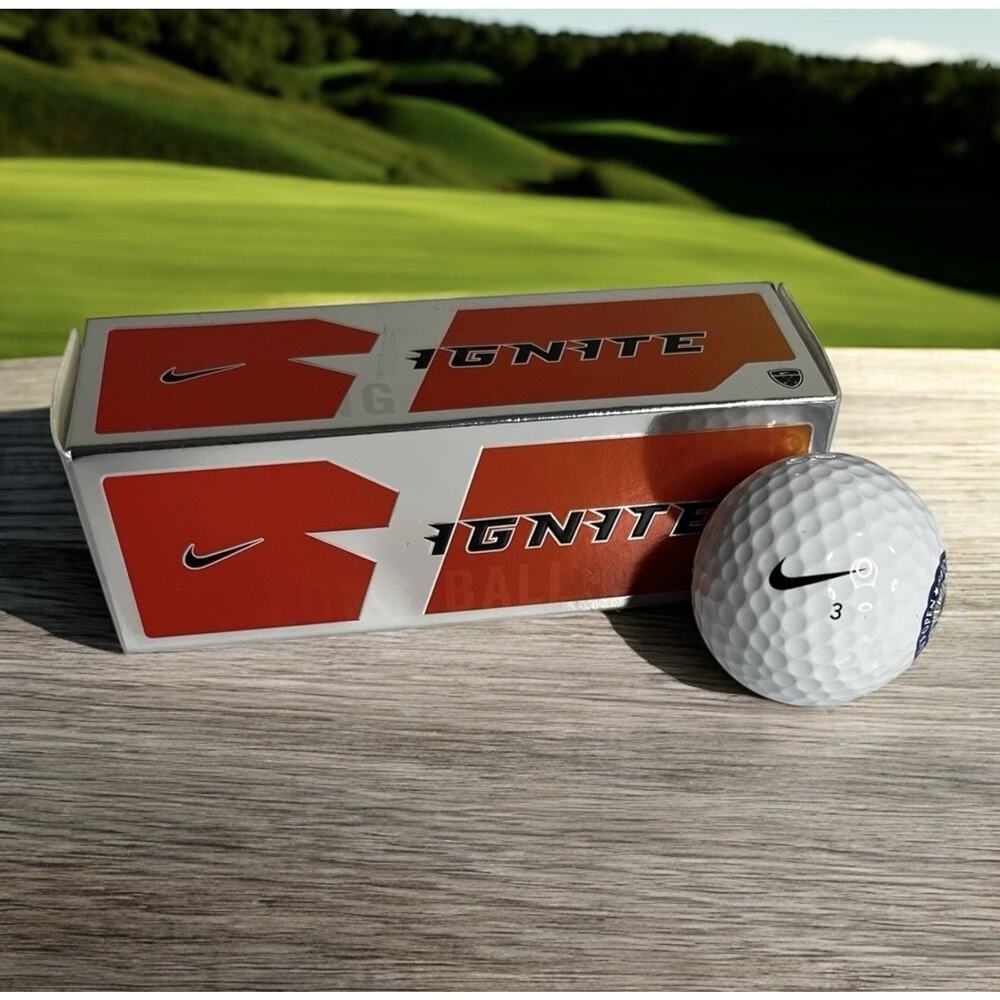 Nike Ignite Logo 1 Sleeve 3 Golf Balls ball White Distance Blend‎